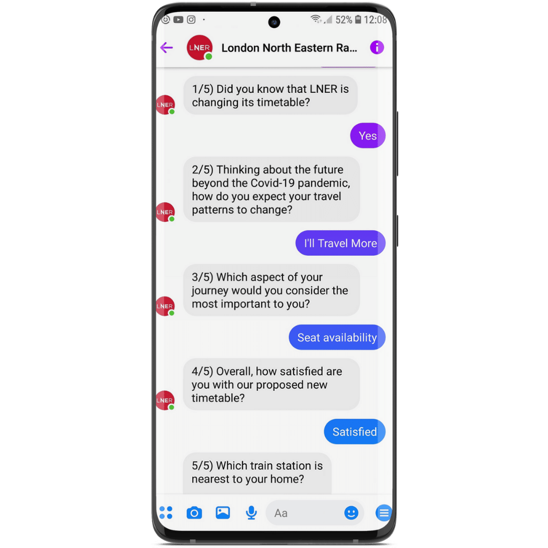 messenger bot for travel business